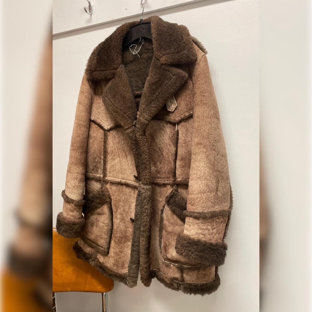 Brown Shearling unisex  Coat